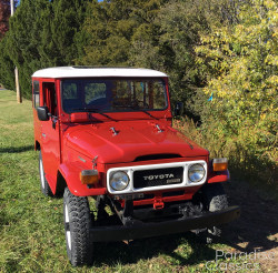 Red 1982 Toyota Land Cruiser