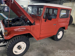 Red 1982 Toyota Land Cruiser