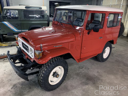 Red 1982 Toyota Land Cruiser