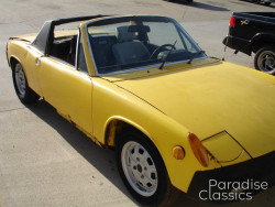Yellow 1975 Porsche 914 1.8
