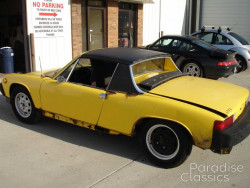 Yellow 1975 Porsche 914