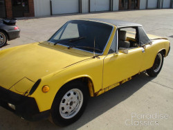 Yellow 1975 Porsche 914