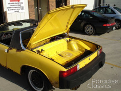 Yellow 1975 Porsche 914