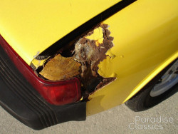 Yellow 1975 Porsche 914