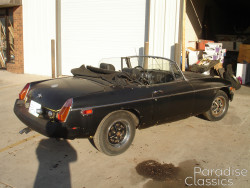 Green 1976 MG MGB