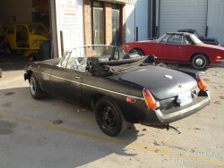 Green 1976 MG MGB