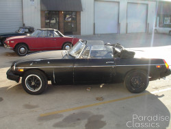 Green 1976 MG MGB