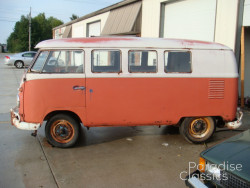 Red/White 1961 Volkswagen Bus