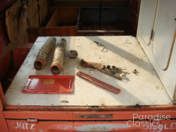 Red/White 1961 Volkswagen Bus