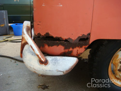 Red/White 1961 Volkswagen Bus