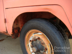 Red/White 1961 Volkswagen Bus