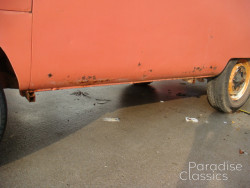 Red/White 1961 Volkswagen Bus