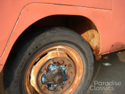 Red/White 1961 Volkswagen Bus