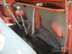 Red/White 1961 Volkswagen Bus