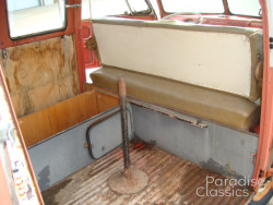 Red/White 1961 Volkswagen Bus