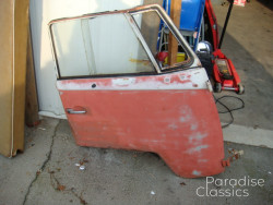 Red/White 1961 Volkswagen Bus