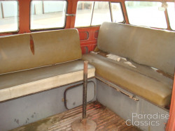 Red/White 1961 Volkswagen Bus