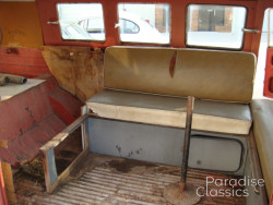 Red/White 1961 Volkswagen Bus