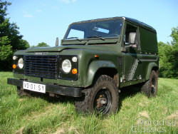Green 1989 Land Rover Defender 90