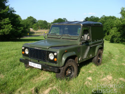 Green 1989 Land Rover Defender