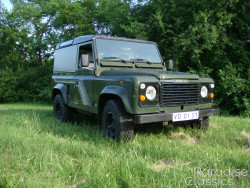 Green 1989 Land Rover Defender