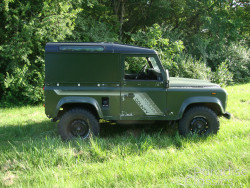 Green 1989 Land Rover Defender