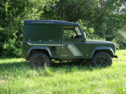 Green 1989 Land Rover Defender