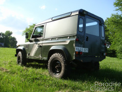 Green 1989 Land Rover Defender
