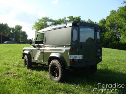 Green 1989 Land Rover Defender
