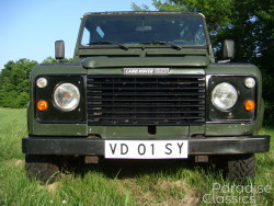 Green 1989 Land Rover Defender