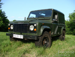 Green 1989 Land Rover Defender