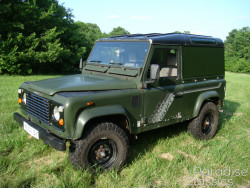 Green 1989 Land Rover Defender