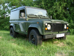 Green 1989 Land Rover Defender