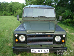 Green 1989 Land Rover Defender