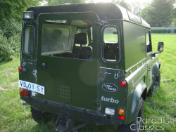 Green 1989 Land Rover Defender