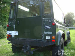 Green 1989 Land Rover Defender