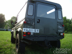 Green 1989 Land Rover Defender