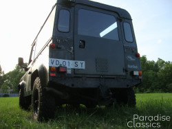 Green 1989 Land Rover Defender
