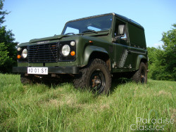 Green 1989 Land Rover Defender
