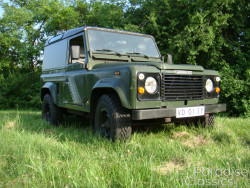 Green 1989 Land Rover Defender