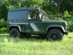 Green 1989 Land Rover Defender