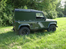 Green 1989 Land Rover Defender