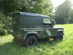Green 1989 Land Rover Defender