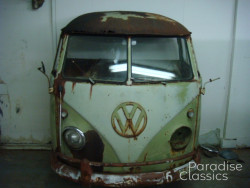 Green 1959 Volkswagen Bus Front Clip