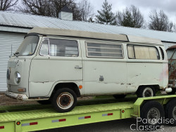 White 1969 Volkswagen Bus Camper