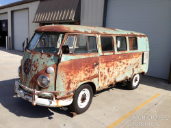 Green 1962 Volkswagen Bus Flip-Seat Camper