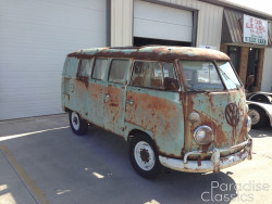 Green 1962 Volkswagen Bus
