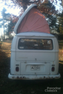 White 1970 Volkswagen Bus