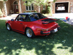 Red 1977 Porsche 911