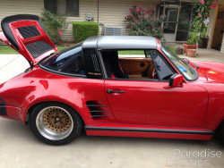 Red 1977 Porsche 911